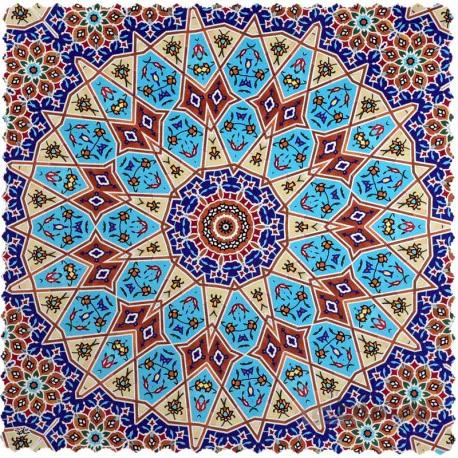 رومیزی مخمل مربع شمسه