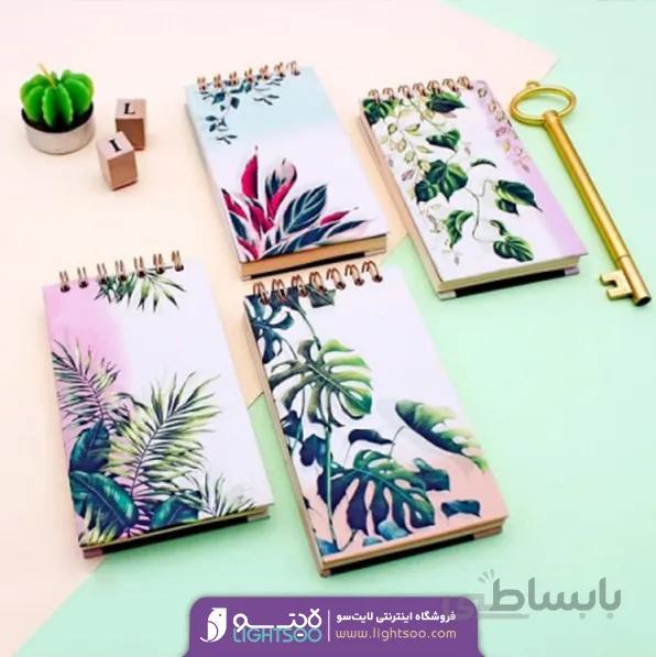 دفترچه سیمی ۸۰ برگ طرح طبیعت