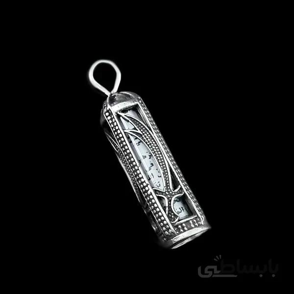 گردنبند حرز امام جواد (ع) نقره طرح ذوالفقار ۱