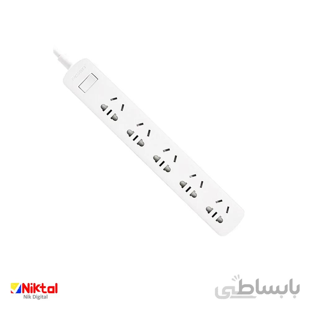 Pisen power strip with 5 outlets چند راهی برق با 5 خروجی پایزن