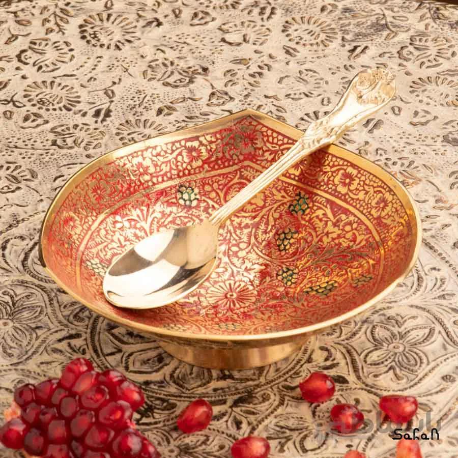 ست انار خوری برنجی میناکاری یلدا کد 06