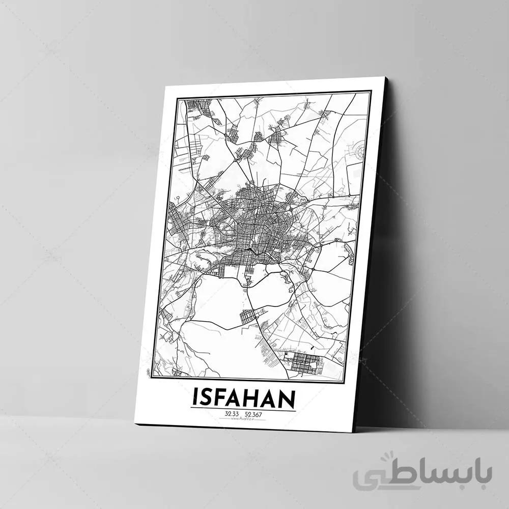 تابلو شاسی آواویز مدل نقشه اصفهان کد Avaviz-Map-4G1303