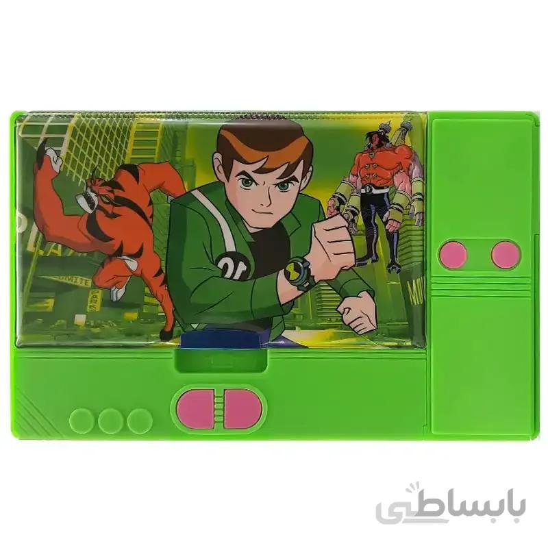 جامدادی کتابی پسرانه دکمه دار بزرگ طرح بن تن