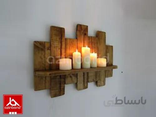 جاشمعی دیواری ا جاشمعی چوبی از جنس چوب درختان میوه یا جنگلی