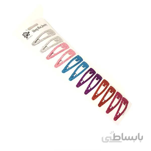 گیره مو تق تقی مجموعه 12 عددی