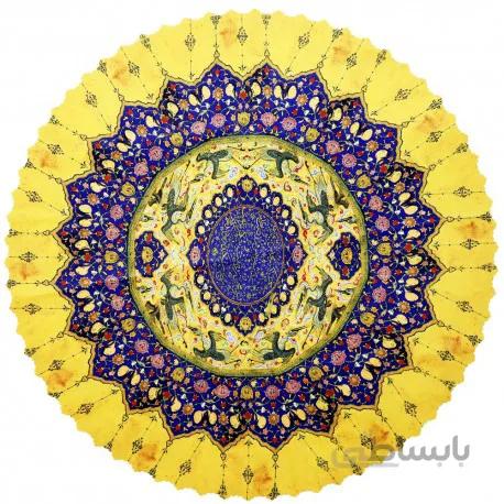رومیزی مخمل گرد خسرو و شیرین
