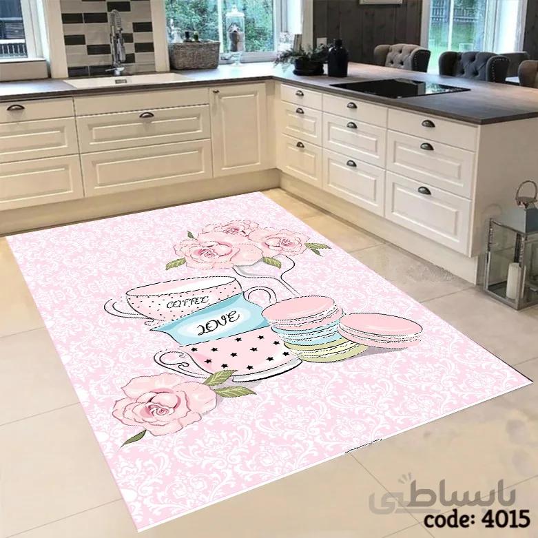 فرشینه اشپزخانه طرح فنجان 4015