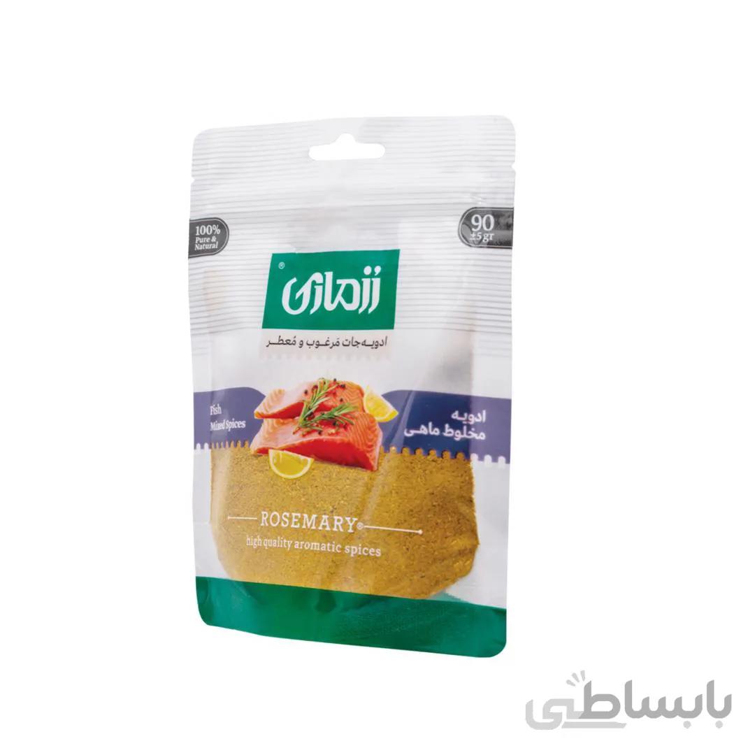پودر مخلوط ماهی رزماری زیپ کیپ ۹۰ گرمی – کارتن ۷۲عددی