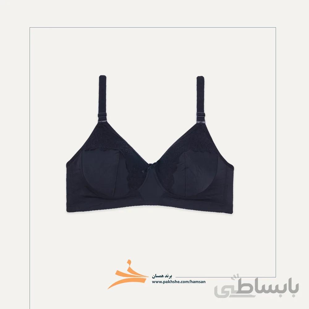 سوتین طرح پروانه ای لایه دار اسفنج پنبه ای همسان کد 1422