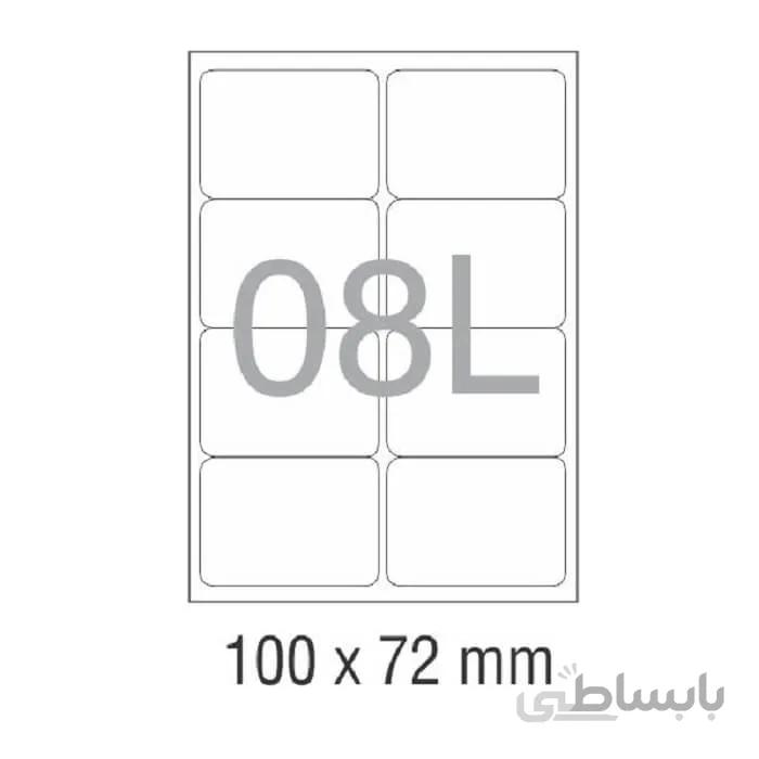 کاغذ پشت چسب دار A4 برش خورده نواجت مدل 8L
