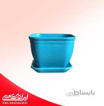 گلدان پلاستیکی مربعی کلاسیک سایز 15 مدل 1015