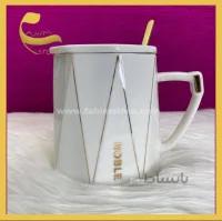 ماگ در دار به همراه قاشق مدل ذوزنقه