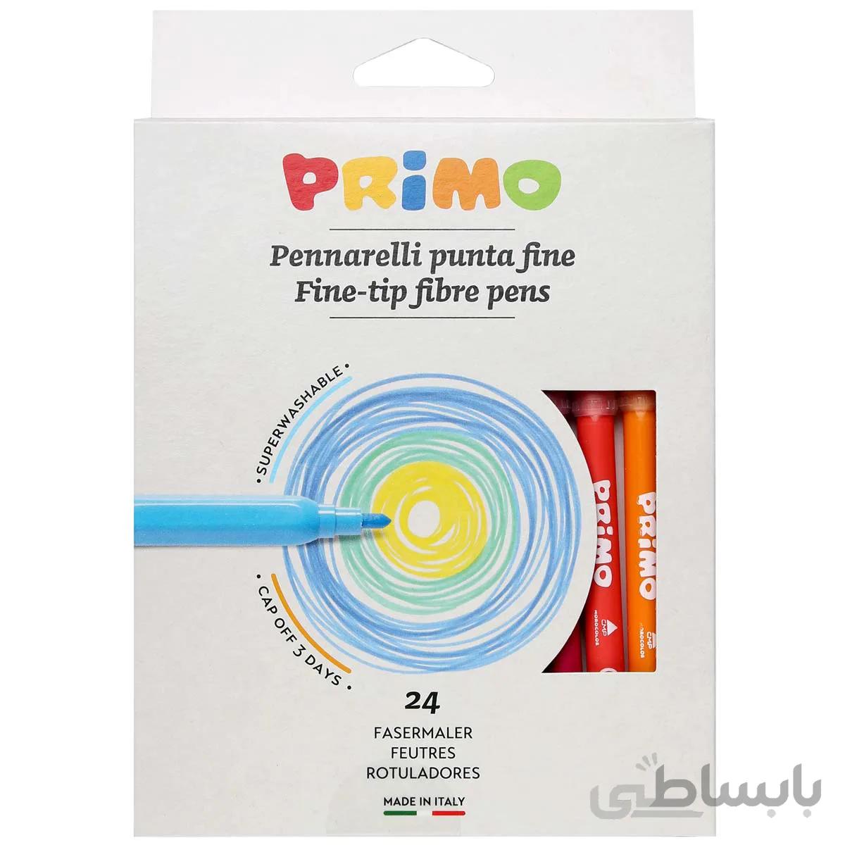 ماژیک نقاشی پریمو، جعبه مقوایی، 24 رنگ 602PEN24