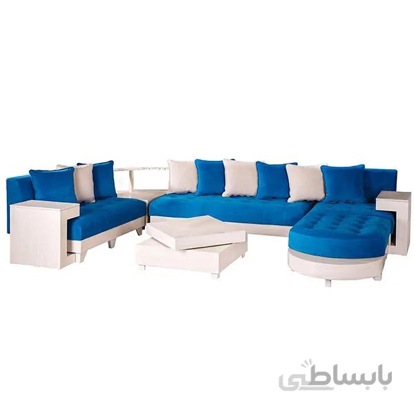 مبل راحتی ۷ نفره چشمه نور کد MA201/WT-BL