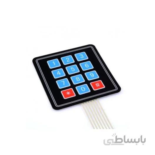 کیپد فلت 4*3 12 کلید - هانیپا الکترونیک