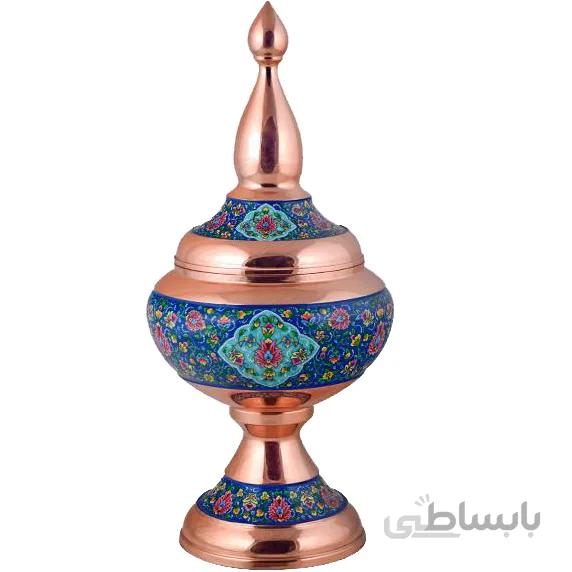 شکلات خوری مسی طرح پرداز اثر آقاجانی ارتفاع 40 سانتی متر کد C-449