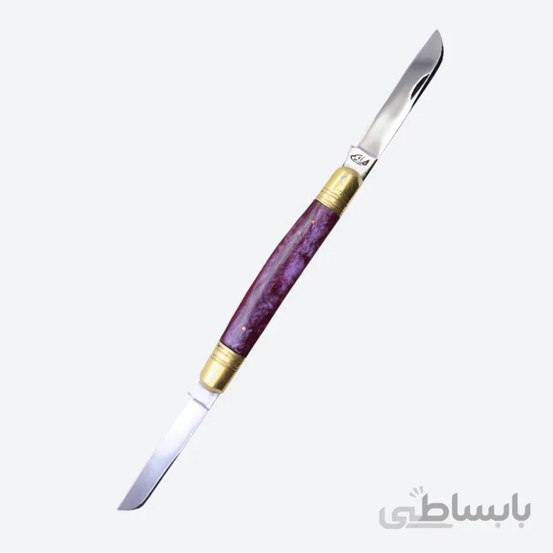 قلمتراش دو تیغه ارزان دسته فیبر