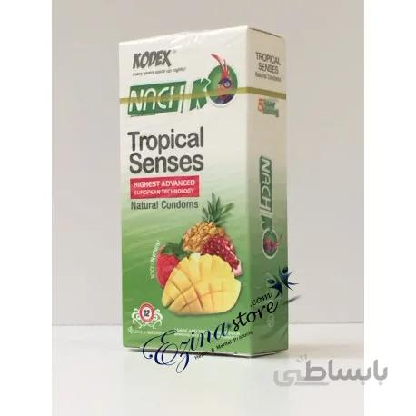 کاندوم کدکس مدل Tropical Senses بسته 12 عددی ا The Tropical Senses Model Condom is packed 12 numerically