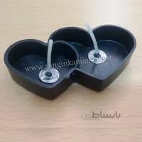 کاپ وامر پلاستیکی قلب 2 تایی