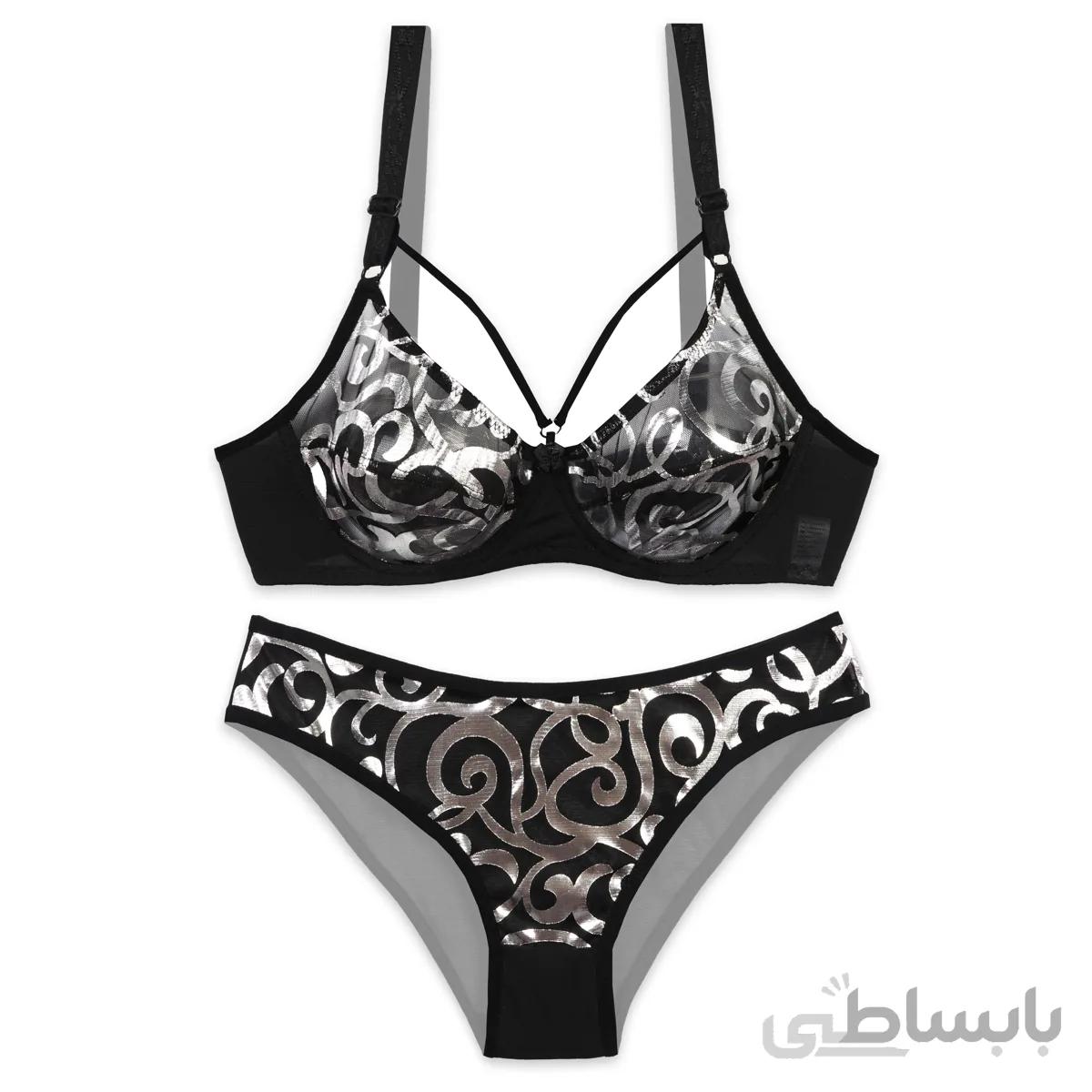 ست سوتین و شورت دلنشین کد 3001 پک 4 عددی