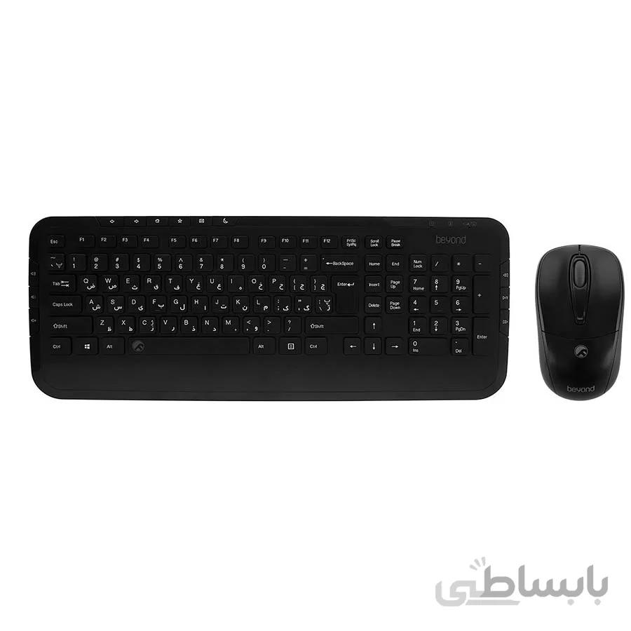 کیبورد بی سیم بیاند مدل FCM-8220RF با حروف فارسی ا Beyond FCM-8220RF Wireless Keyboard With Persian Letters