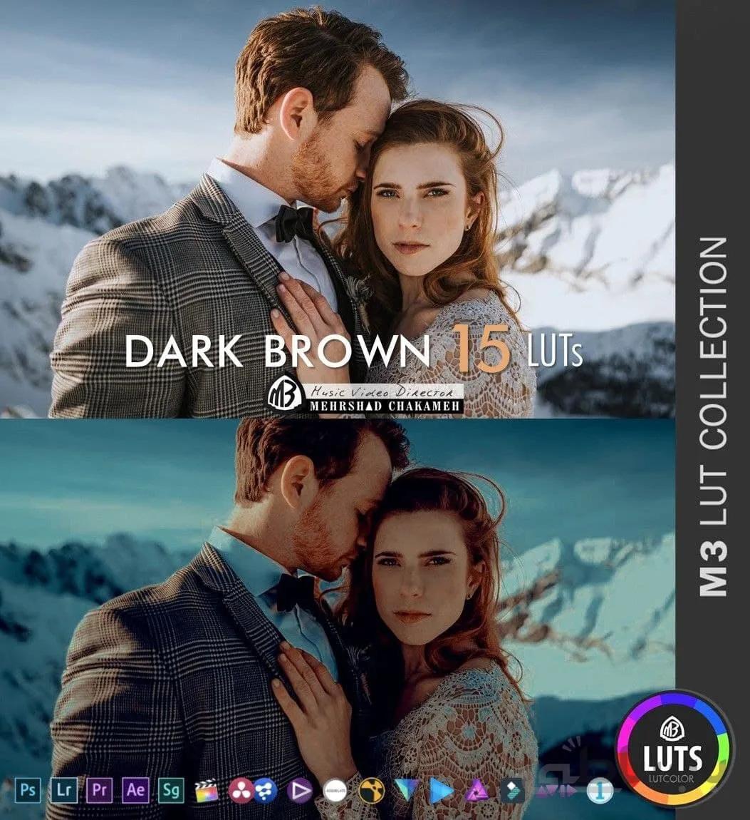 مجموعه رنگ DARK BROWN Lut 15