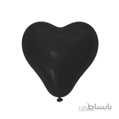 بادکنک لاتکس قلبی مشکی
