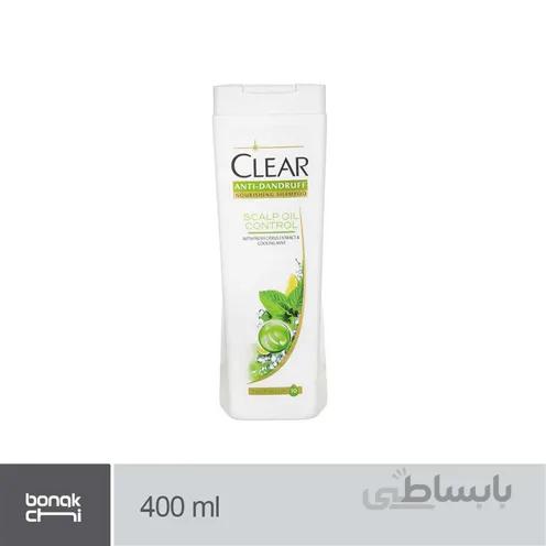 شامپو ضد شوره و کنترل کننده چربی مو بانوان Scalp Oil Control کلیر - 400 میلی لیتر ا Clear Scalp Oil Control Women's Anti-Dandruff Shampoo - 400 ml