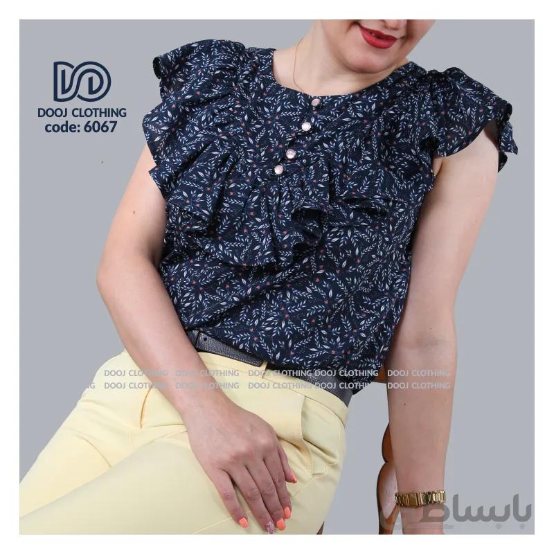 شومیز طرحدار تابستانه کد 6067