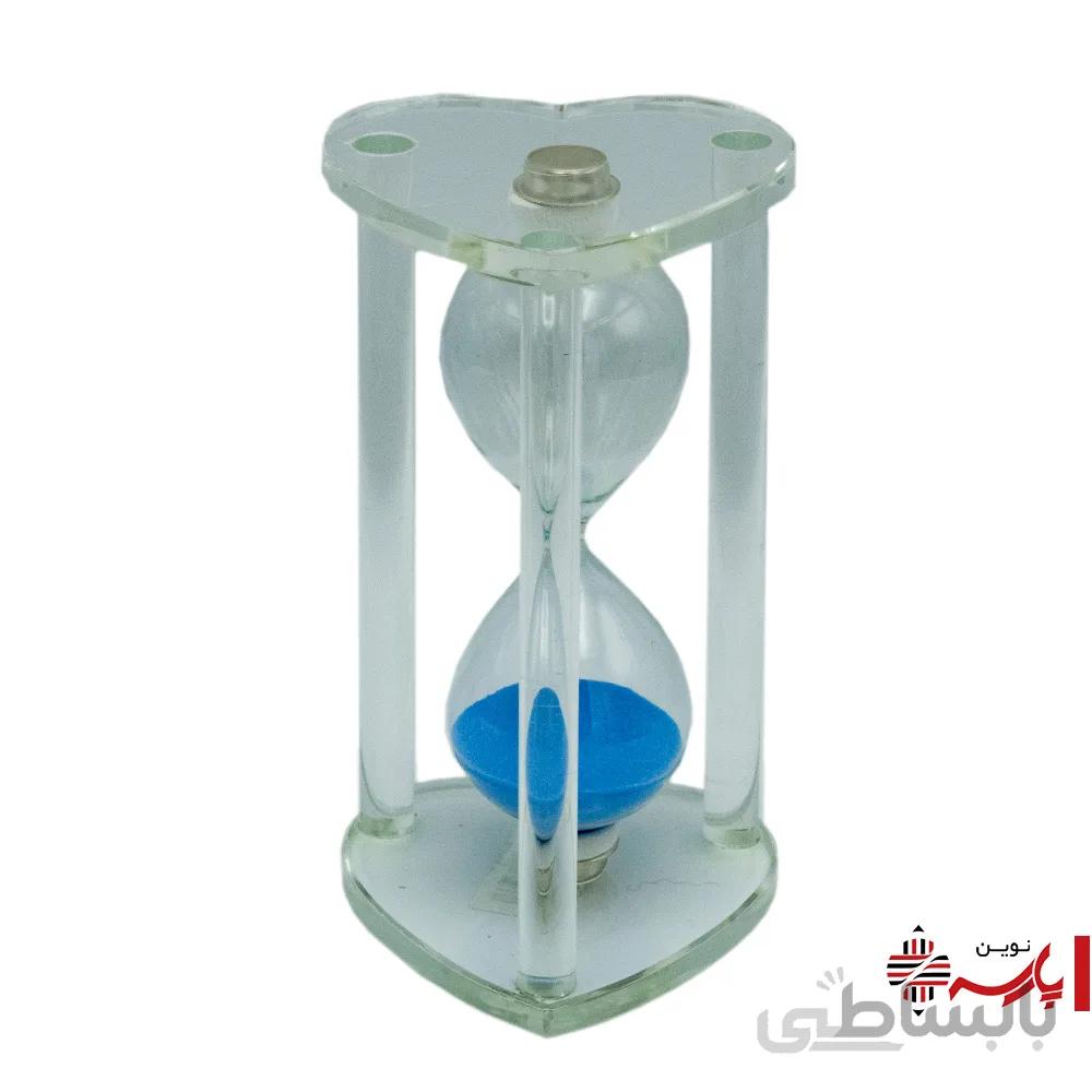 ساعت شنی کریستالی قلبی بزرگ