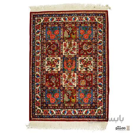 قالیچه دستباف زرع و نیم بختیاری پشم و ابریشم سایز ۱55×۱0۰