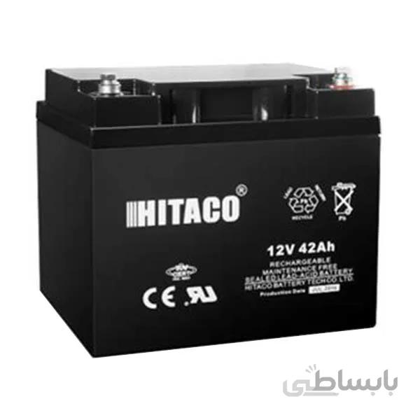 باتری یو پی اس 12 ولت 42 آمپر ساعت هیتاکو HB42-12