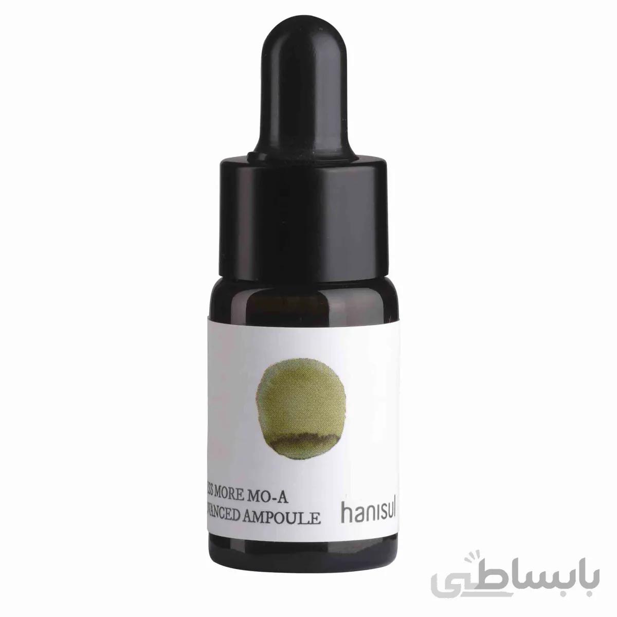 آمپول (سرم) حرفه‌ای هانیسول Hanisul با تکنولوژی MO-A ا Hanisul Less More Mo-A Advanced Ampoule 10ml