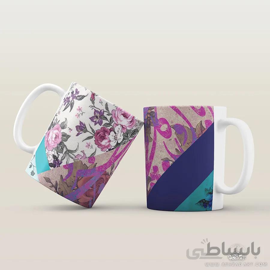 ماگ سرامیکی طرح کلاژ