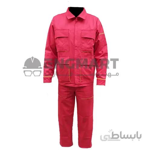 كاپشن و شلوار جنس کتان پوشش کار