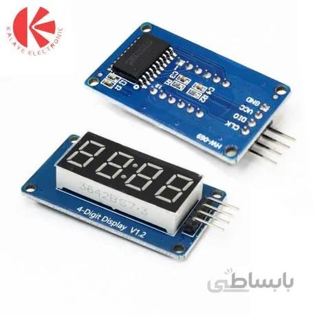 ماژول سگمنت 4 رقمی با درایور TM1637 ارتباط I2C