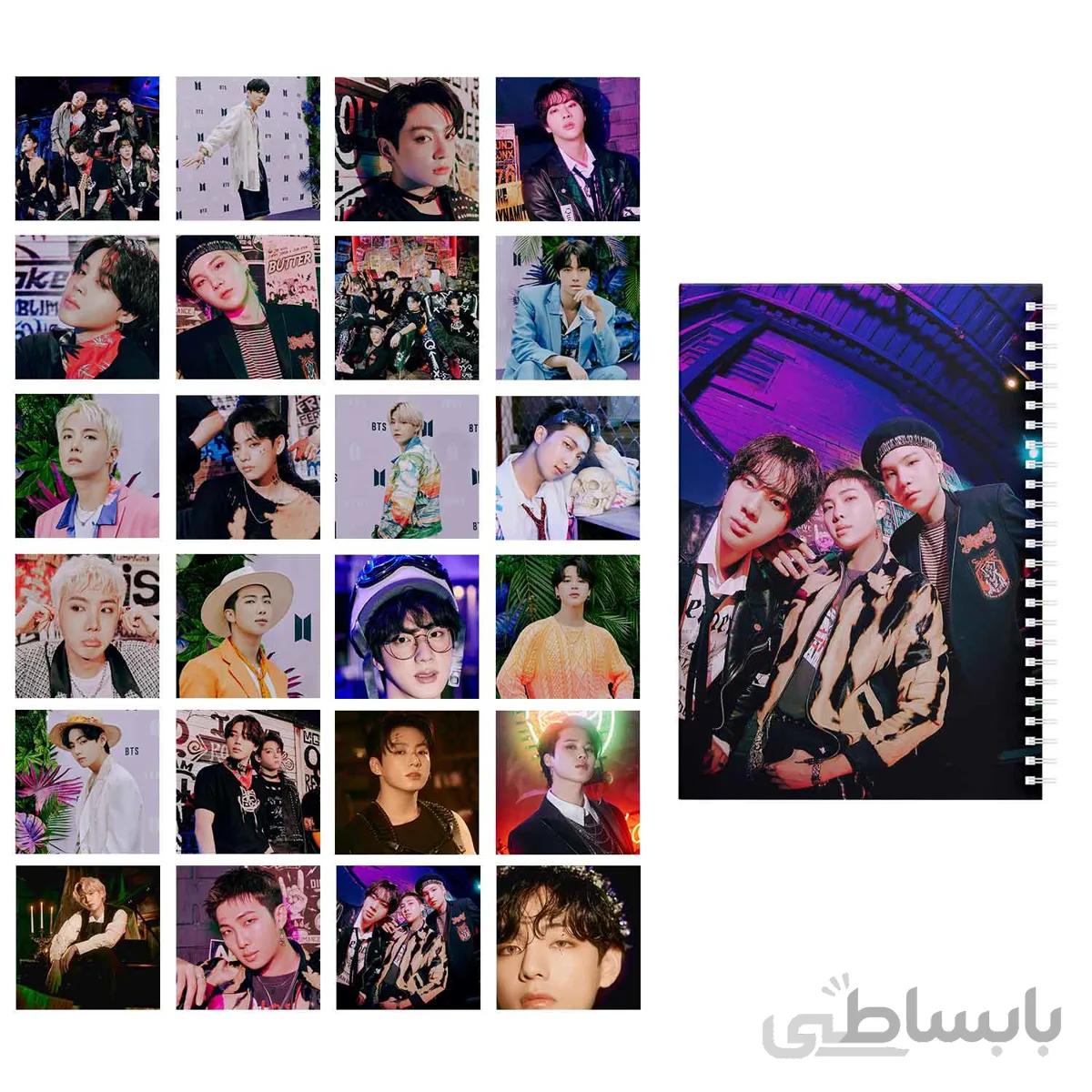 مجموعه 24 عددی فتوکارت BTS 2022 BTS Seasons Greetings به همراه دفتر یادداشت کد 10111239