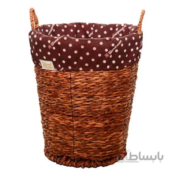 سطل کاغذ حصیری وودمن woodman ا وود من-wood man