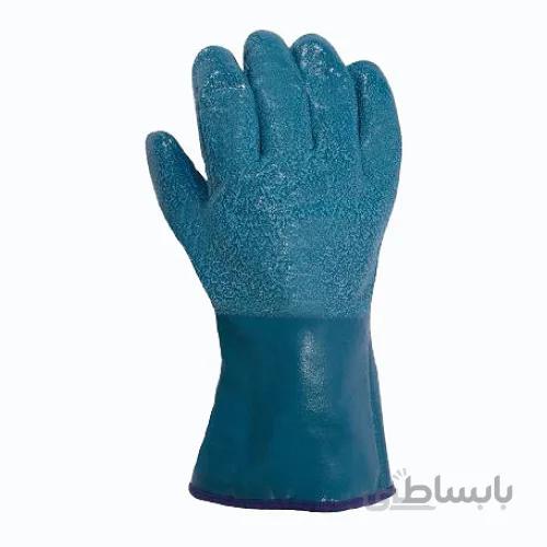 دستکش نیتریل سمباده ای HAOLI مدل NT NBR-TK