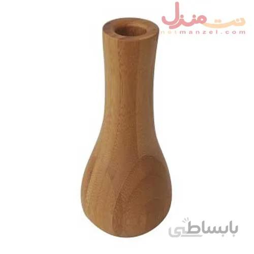 گلدان چوبی بامبو برند بامبوم مدل لوتوس بزرگ