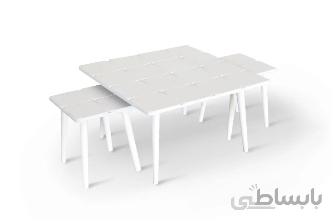 میز جلو مبلی و عسلی مربع