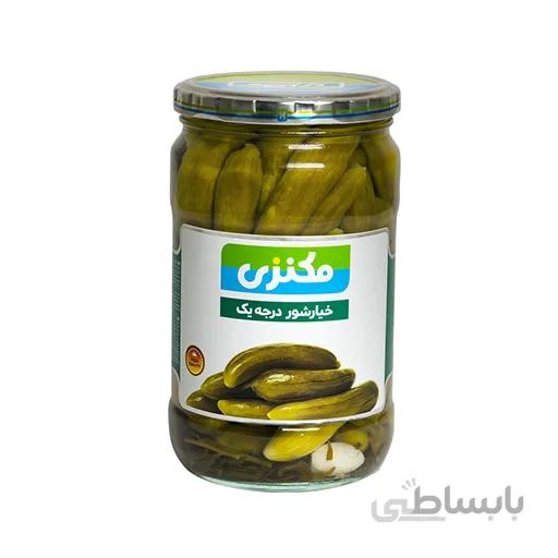خیار شور درجه یک 680 گرم مکنزی باکس 12 عددی