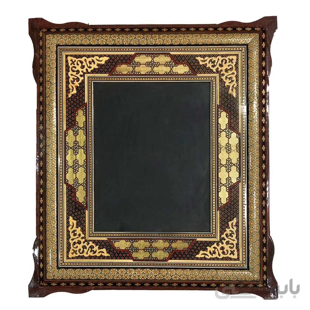 قاب خاتم کاری مدل صلیبی گوشه دار اعلاء 30*24