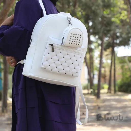 کوله پشتی سفید سلنا