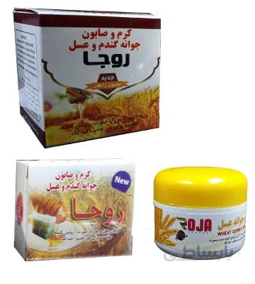 کرم و صابون جوانه گندم و عسل روجا