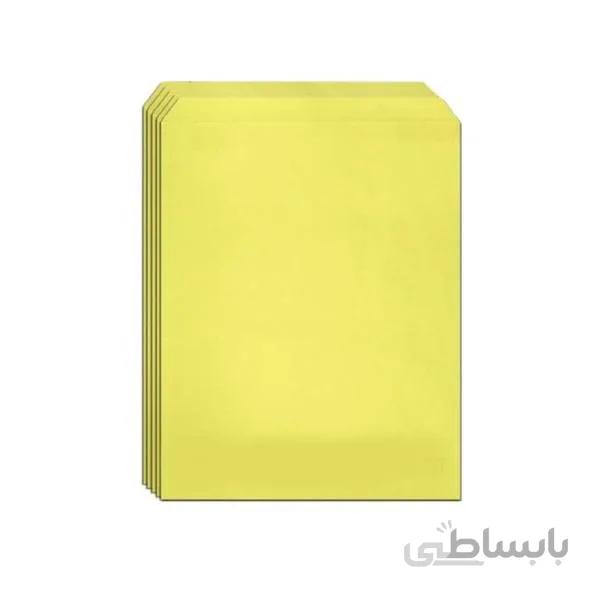پاکت مقوایی سایز A4 زرد بسته 100 عددی