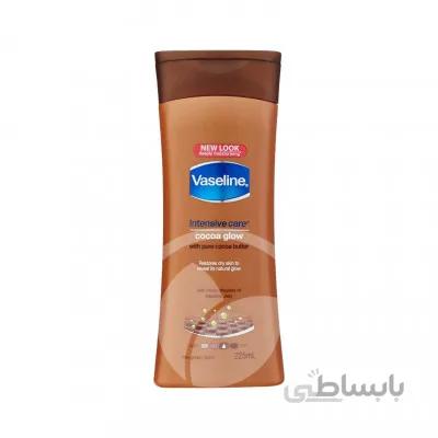 لوسیون بدن کاکائو گلو مناسب پوست خشک وازلین 400 میلی لیتر ا Vaseline Intensive Care Cocoa 400ml