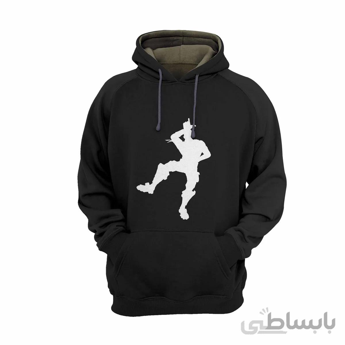هودی مشکی طرح بازی فورتنایت fortnite