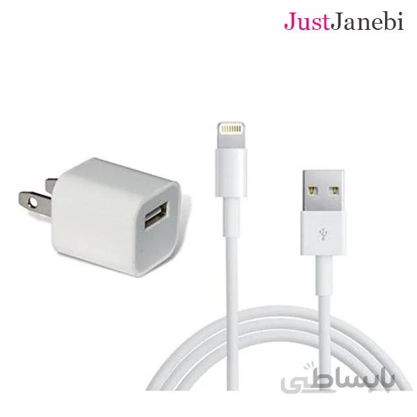 شارژر آیفون 8 Apple iPhone Charger -همراه با کابل