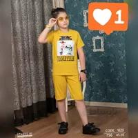 تیشرت و شلوارک بچه گانه پسرانه مدل کارتونی کد 756 - فروشگاه اینترنتی بچه شیک